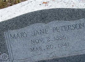 Mary Jane Rutter Peterson Mary Jane Rutter Peterson