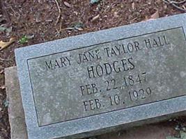 Mary Jane Taylor Hall Hodges