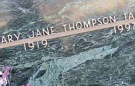 Mary Jane Thompson Talbot Mary Jane Thompson Talbot