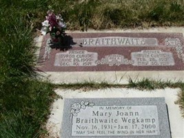 Mary Joann Braithwaite Wegkamp Mary Joann Braithwaite Wegkamp