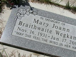 Mary Joann Braithwaite Wegkamp Mary Joann Braithwaite Wegkamp