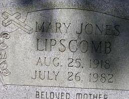 Mary Jones Lipscomb