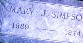 Mary Josephine Parr Simpson Mary Josephine Parr Simpson