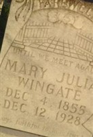 Mary Julia Wingate Mary Julia Wingate