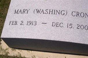 Mary K. Washing Cron