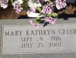 Mary Kathryn Greer Mary Kathryn Greer