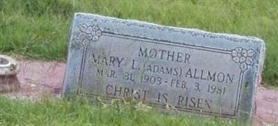Mary L Adams Allmon Mary L Adams Allmon