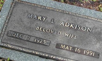 Mary L. Adkison Mary L. Adkison
