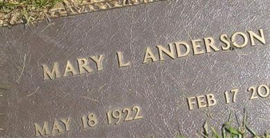 Mary L Anderson