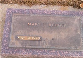 Mary L Rehder Mary L Rehder