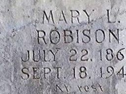 Mary L Unknown Robison Mary L Unknown Robison