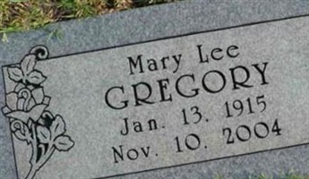 Mary Lee Gregory Mary Lee Gregory