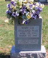 Mary Lee Holland Peek