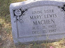 Mary Lewis Machen Mary Lewis Machen