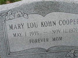 Mary Lou Kohn Cooper Mary Lou Kohn Cooper