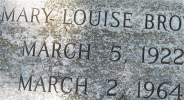 Mary Louise Brown