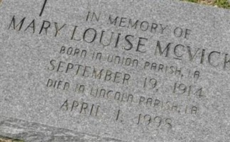 Mary Louise McVicker Mary Louise McVicker