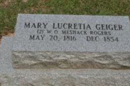 Mary Lucretia Geiger Mary Lucretia Geiger
