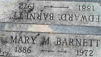 Mary M. Barnett Mary M. Barnett