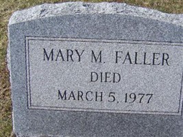 Mary M. Faller Mary M. Faller