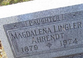 Mary Magdalena Lingler Ahrendt Mary Magdalena Lingler Ahrendt