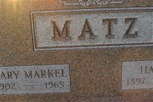 Mary Markel Matz Mary Markel Matz