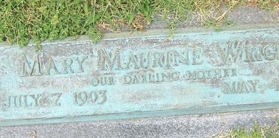 Mary Maurine "Maurine" Munn Wright