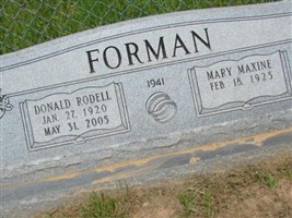 Mary Maxine Forman Mary Maxine Forman