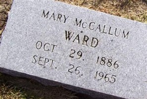 Mary McCallum Ward