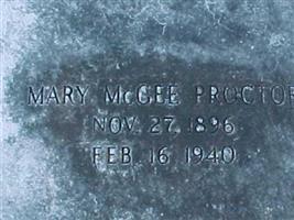 Mary McGee Proctor