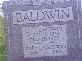 Mary "Molly" Lavina Artz Baldwin Mary "Molly" Lavina Artz Baldwin