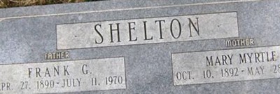 Mary Myrtle Shelton Mary Myrtle Shelton