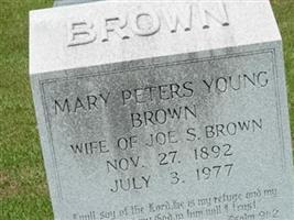 Mary Peters Young Brown