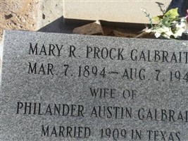 Mary Rebecca Prock Galbraith Mary Rebecca Prock Galbraith