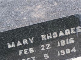 Mary Rhoades Mary Rhoades
