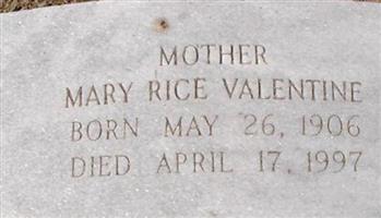 Mary Rice Valentine