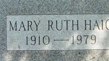 Mary Ruth Haig Mary Ruth Haig