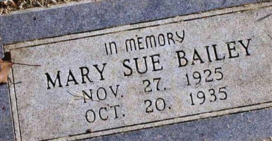 Mary Sue Bailey Mary Sue Bailey