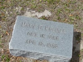 Mary Temperance Boyd Shackelford Kreider