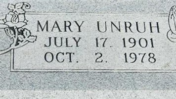 Mary Unruh Mary Unruh