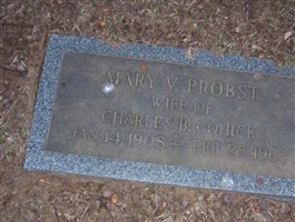 Mary V Probst Cohick Mary V Probst Cohick