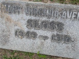 Mary Virginia Averett Sloss Mary Virginia Averett Sloss