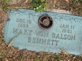 Mary Von Balson Mary Von Balson