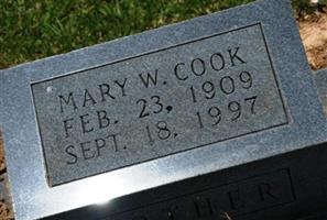 Mary W Cook