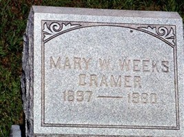 Mary W Cramer Weeks Mary W Cramer Weeks