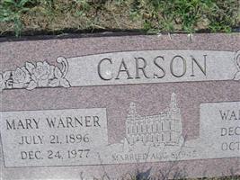 Mary Warner Carson