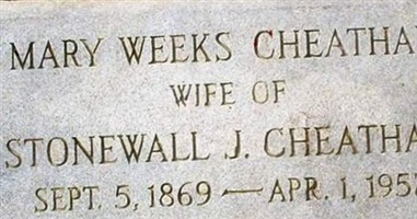 Mary Weeks Cheatham