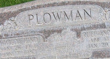 Mary Wilda Hind Plowman