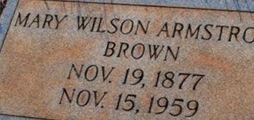 Mary Wilson Armstrong Brown