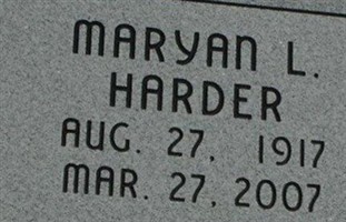 Maryan L Harder